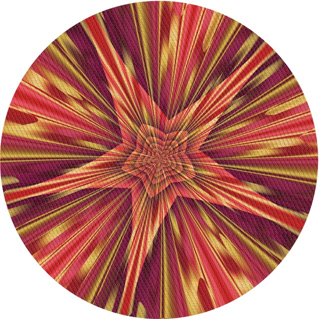Ahgly Company Machine Washable Indoor Round Transitional Orange Area Rugs, 5' Round