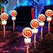 ZZkhGO LED Solar Lights, Candy Shape Warm Color Lamp, Solar Powered Outdoor Light for Garden Yard Patio