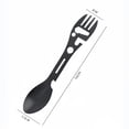 thumbnail image 3 of Hearth & Gear Three In One Stainless Steel Multifunctional Fork Spoon Can Opener Outdoor Portable Kitchen Utensils Fancy Plates Mat Disposable Place Mats Indoor Dining Baby Doilies for Tables Teal, 3 of 3