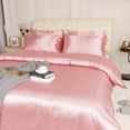 thumbnail image 2 of PiccoCasa Satin Duvet Cover Set 3 Piece and Pillow Sham Set, 2 of 8