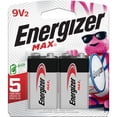 thumbnail image 1 of Piles alcalines 9 V Energizer MAX, emballage de 2, 1 of 9