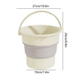 thumbnail image 3 of TopLLC Garbage Can, Trash Can, Kitchen Trash Can Bucket Household Bathroom Large-capacity Thickened Wastebasket Transparent Trash, 3 of 7