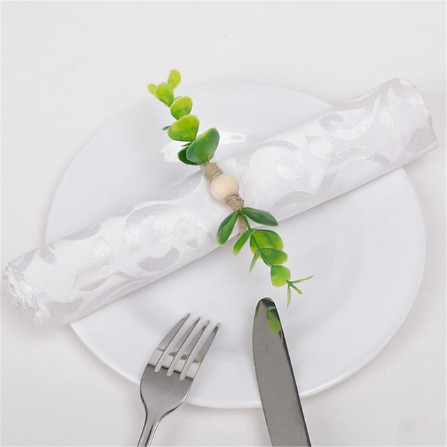 EGNMCR Bath Towels Towels for Bathroom Napkin Rings Set Of 6 Exquisite Dinning Table Setting Wedding Dinner Napkin ring