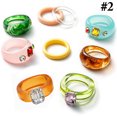 thumbnail image 3 of Bague en Résine Mode Bague Statement en Acrylique Transparent Bague de Phalange Bague de Doigt, 3 of 10