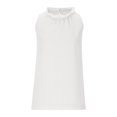 thumbnail image 3 of Birdeem T-Shirt d'Été pour Femmes Couleur Unie à Pois Col Rond Sans Manches, 3 of 9