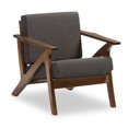 thumbnail image 1 of Maklaine Lounge Fabric Chair in Gray, 1 of 4