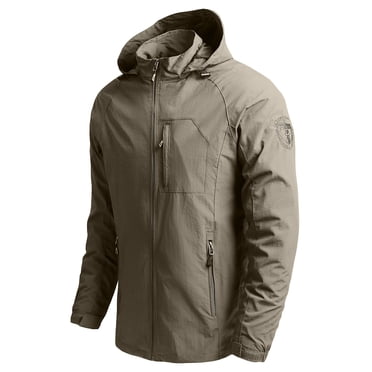 RKSTN Vestes pour Hommes Veste Mince Coupe-Vent de Sport Décontractée Veste à Capuche Automne et Hiver Veste à Manches Longues Manteaux