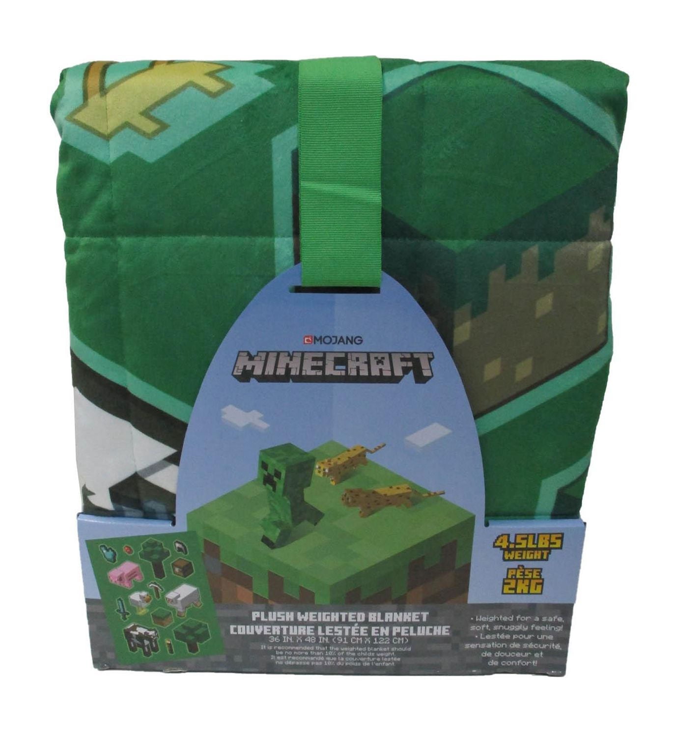 Minecraft Couverture Lestée en Peluche