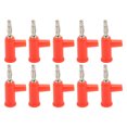 thumbnail image 3 of 10Pcs Solderless Banana Plug ABS Brass Lantern Open Screw Bananas Connectors for Inverters 4mmRed, 3 of 14