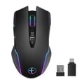 thumbnail image 1 of Wireless Mouse Mouse Jiggler Mouse Mover LED Rechargeable 2.4G Mause Ergonomic Mini Mouse USB Optical Mice 1600 DPI,1 x Wireless Gaming Mouse 1 x USB receiver 1 x type-c adapter 1 x type-c cable, 1 of 7