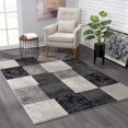 thumbnail image 1 of eRug Outlet Montage Collection Modern Abstract Area Rug Large (8x11 feet) - 7'9" x 10'9", Grey, 1 of 6