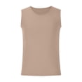 thumbnail image 3 of Timegard Tank Tops Men Crewneck Sleeveless Comfy Solid Color Casual Slim Fitting Tee Shirts Blouse, 3 of 5