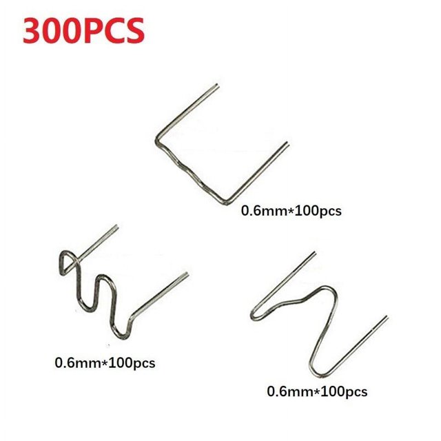 300PCS 0.6/0.8mm Hot Stapler Staples For Plastic Welder/Car Bumper Repair Kit