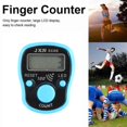 thumbnail image 2 of HFINGAQEX Mini Finger Counter LCD Electric Digital Display With Light Tally Counter Stitch Weave Marker Knitting Pray Sewing Soccer Buddha, 2 of 8