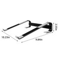 thumbnail image 3 of Cagogo 2Pcs Laptop Stand, Portable Aluminum Alloy Ergonomic Laptop Riser for Desk, Adjustable Height Laptop Holder for 10-18 Inch Notebook, Ventilated Cooling Laptop Stand for Home Office, 3 of 9