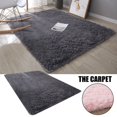 thumbnail image 4 of Washable Fluffy Area Rug Rectangular Anti-Slip Artificial Soft Plush Shag Carpet Home Bedroom Living Room Fluffy Rectangular Anti-Slip Artificial Soft Washable Fluffy Rectangular  Light P, 4 of 7