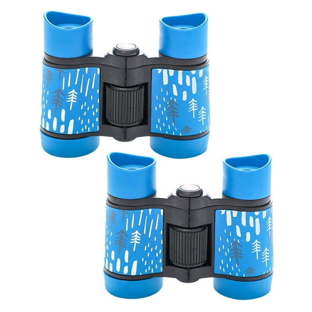 WIFKLSIIPG Lot de 2 Jumelles pour Enfants Cadeaux pour Garçons Filles 4x30 Haute Résolution Optique Réaliste Jumelles Compactes Jouets Antichoc Pliantes Jumelles pour Enfant Jouet Télescope pour Observer les Oiseaux