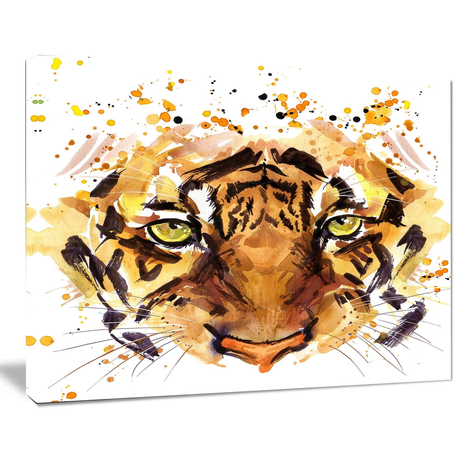 Impression sur toile « Eyes With Fire » Design Art