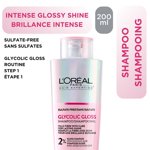 Expertise en cheveux de shampooing glycolique brillant