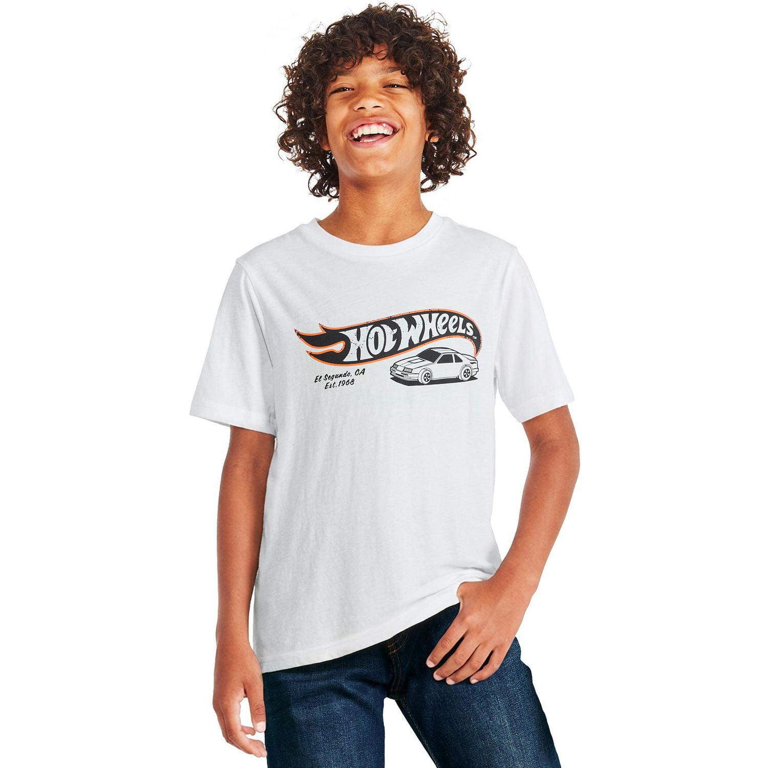 T-shirt à imprimé graphique Hot Wheels pour garçons