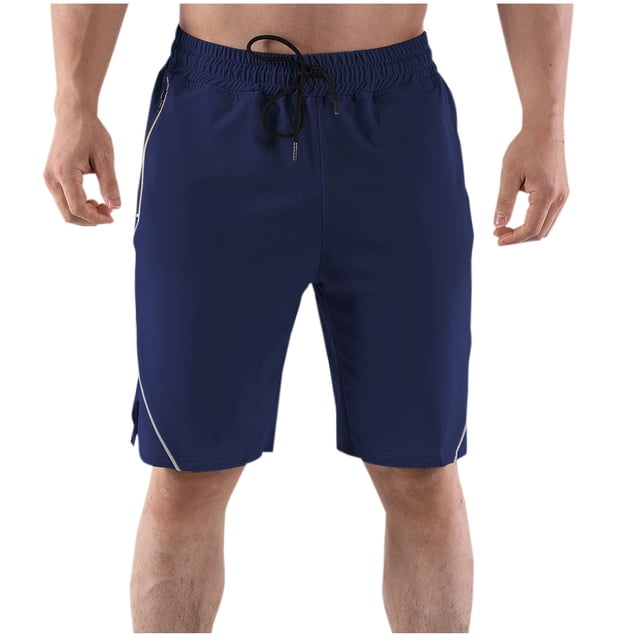 TopLLC Mens Shorts, Man Shorts Men's Solid Color Casual Drawstring Elastic Sweat Running Fitness Shorts