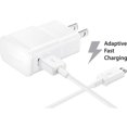 thumbnail image 1 of Adaptateur de Charge Murale à Charge Adaptative Rapide et Câble Micro USB de 1 m pour Samsung Galaxy S4 S6 S7 Edge Plus Note 2 4 Alpha, Blanc, 1 of 2