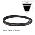 thumbnail image 2 of Unique Bargains A109 V-Belts 109' Mid-Perimeter, A-Section Rubber Drive Belt, 2 of 3