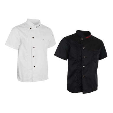 2 Pcs Unisex Chef Jackets Women Men Coat suit. Work