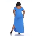 thumbnail image 3 of White Mark Women's Cold Shoulder Maxi Dress, 3 of 4