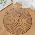 thumbnail image 2 of Tapis de Salon Rond à Grain de Bois pour Enfants, Tapis de Sol pour la Maison, Tapis de Jeu, Tapis de Yoga pour Salon, Rond, Design Rond, 2 of 2