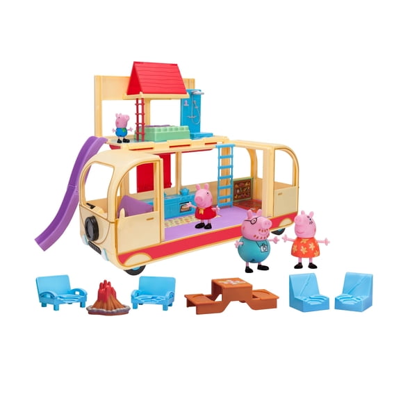 Ensemble de Jeu avec Roulotte Transformable de Peppa Pig
