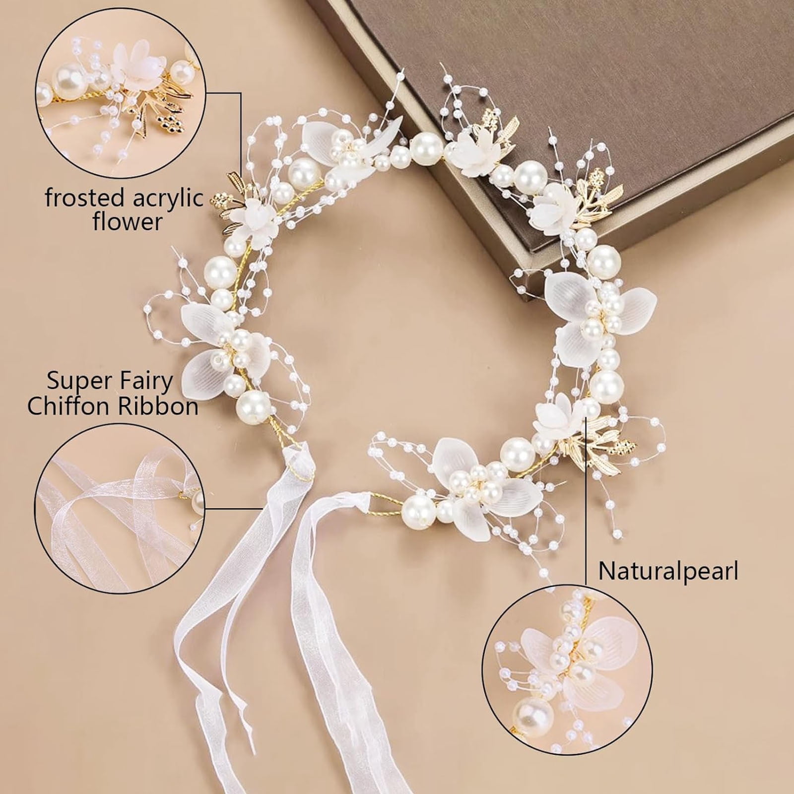 mtvxesu Styling Products Flower Girl Hair Accessory Princess