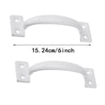 thumbnail image 2 of Doorstop Product Category Door Hardware — 6inch Gate Handle for Screen Door White Finish 2 Pack 2PCS, 2 of 4