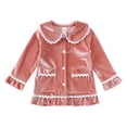 thumbnail image 3 of MIASHUI Pyjama pour Filles Enfants Ensemble Haut à Manches Longues et Pantalon Tenue de Nuit pour Tout-Petits, Rose, 2-3 Ans, 3 of 8