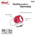 thumbnail image 2 of Flexi FUN Extra Small 3m Cord Retractable Dog Leash, 2 of 8