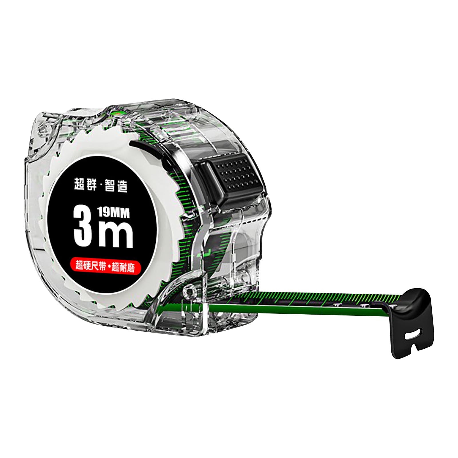 Double Sided Tape Tape Measure High Precision Tape Measure Fluorescent Color Double Sided Ruler with Transparent Metal Scale Is Clear,Fall-Proof，Suitable for Many Occasion Retractable Tape Measure