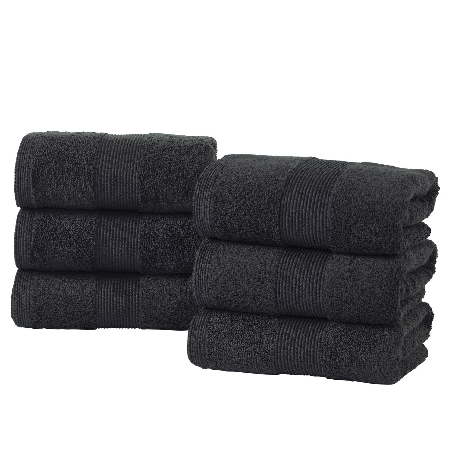 Fabstyles Super Soft and Absorbent Hand Towel, Luxury Hand Towels for Spa, Home, and Hotel, Quick Dry Hand Towels, Set of 6, 16 x 28 Inches