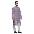 thumbnail image 2 of Atasi Printed Casual Asymmetric Kurta Set For Men Designer Long Kurta For Boys, 2 of 3