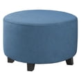 thumbnail image 2 of Small Ottoman With Sliding Cover, Footrest, Seat Cover, Removable Storage Ottoman , Blue 13Blue, 2 of 8