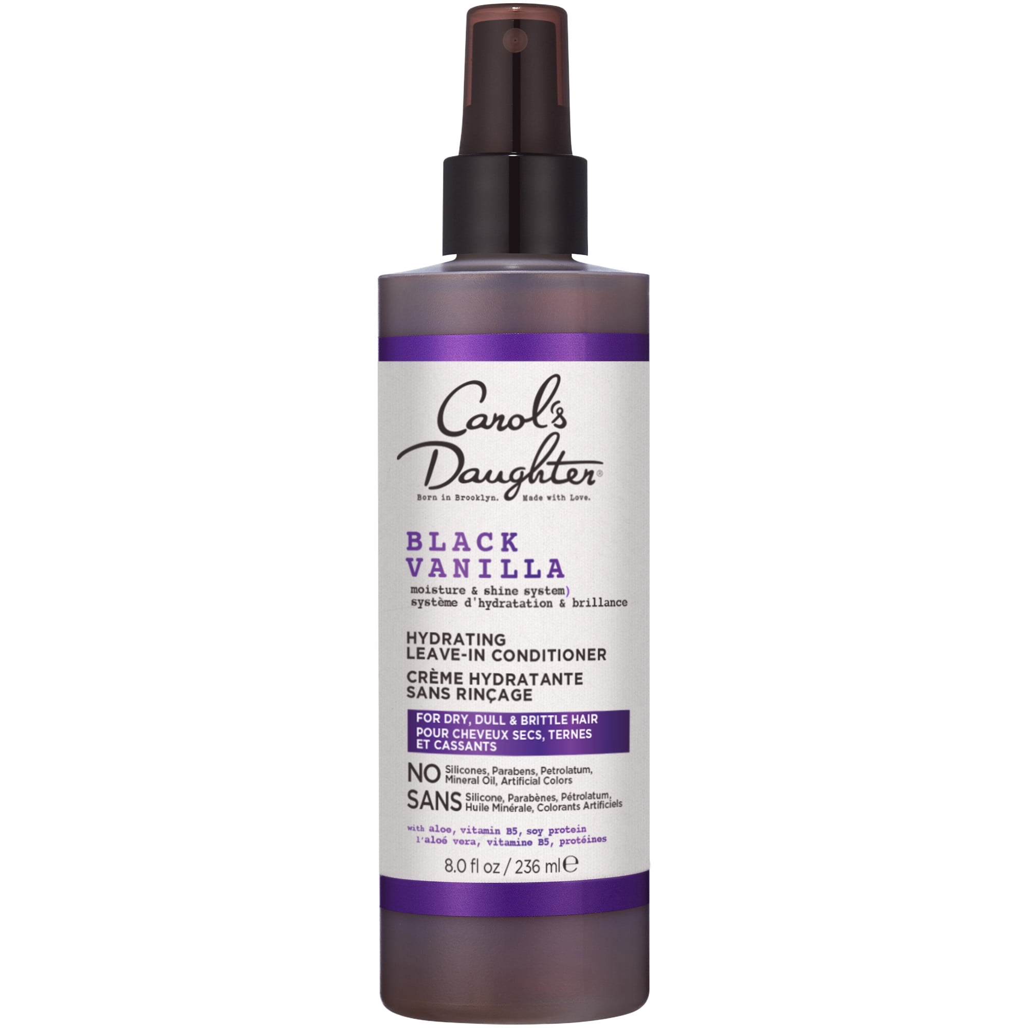 Carol's Daughter Black Vanilla Crème sans rinçage Hydratant et Démêlant avec Vitamine B5 et Aloe, 8fl oz