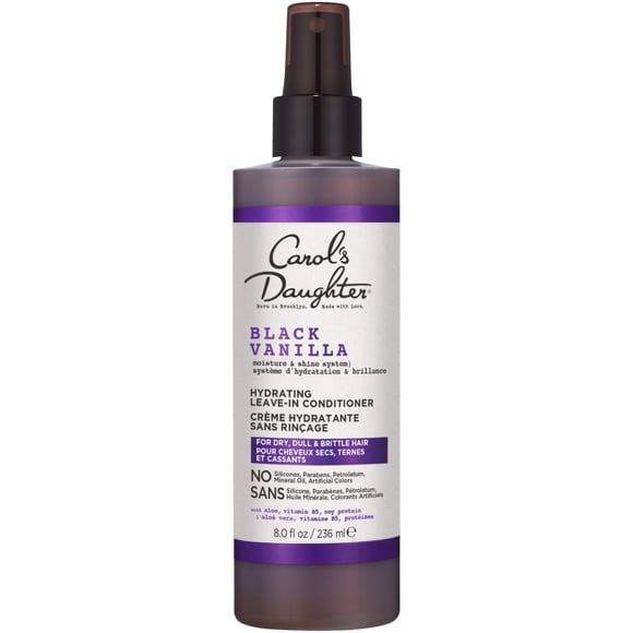 Carol's Daughter Black Vanilla Crème sans rinçage Hydratant et Démêlant avec Vitamine B5 et Aloe, 8fl oz