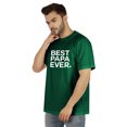 thumbnail image 4 of Inkmeso T-Shirt à Col Rond pour Hommes avec Imprimé Graphique Best Papa Ever.€ T-Shirt pour la Fête des Pères, 4 of 7