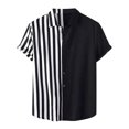 thumbnail image 1 of Chemise Décontractée pour Homme à Manches Courtes Style Hawaïen de Vacances Blouse T-shirt, 1 of 5