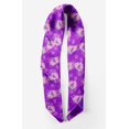 thumbnail image 2 of Bimba Purple Cage & Grandiflora Roses Floral Pure Silk Printed Head Bandanas Summer Neck Wrap Scarf 40 x 40 Inches, 2 of 6