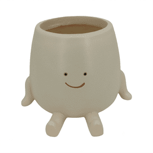 Smile Face Planter Pot Funny Plant Pot for Indoor Outdoor Plants Cute Head Planters Decorative Unique Face Flower Pot A