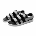 thumbnail image 1 of Tignapoo Unisex Grey Rubber Sandals with Adjustable Straps, Lightweight & Non-Slip, Ideal for Beach, Camping, and Hiking, Available in Sizes 35-46, White Sole Design., 1 of 6