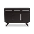 thumbnail image 4 of Baxton Studio Ashfield Wood Top Buffet in Dark Brown, 4 of 11