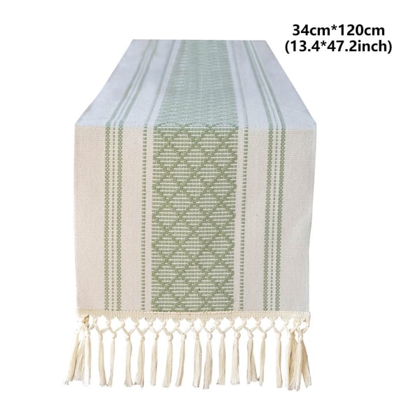 Lisbinx Nappe Rectangulaire Tissée en Polyester, Housse de Table à Manger Épaissie Style Lin, 1 Nappe pour l'Heure du Thé, Cuisine, Armoire, Lit