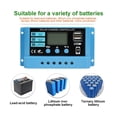 thumbnail image 4 of Solar Controller 10A To 60A Adaptive 12V 24V For Lithium Lead-Acid Battery Circuit Lighting PV Plate Charge/Discharge Controller ,Widely Compatibility, 4 of 6