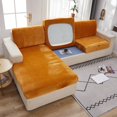 thumbnail image 1 of 2024 Soft Velvet Sofa Seat Cushion Cover - Stretch Non-Slip Sofa Cover Couch Cushion Covers for Sectional Sofa L Shape  Sofa Cushion Slipcover Furniture Protection (Grey  Large Single Sea, 1 of 13